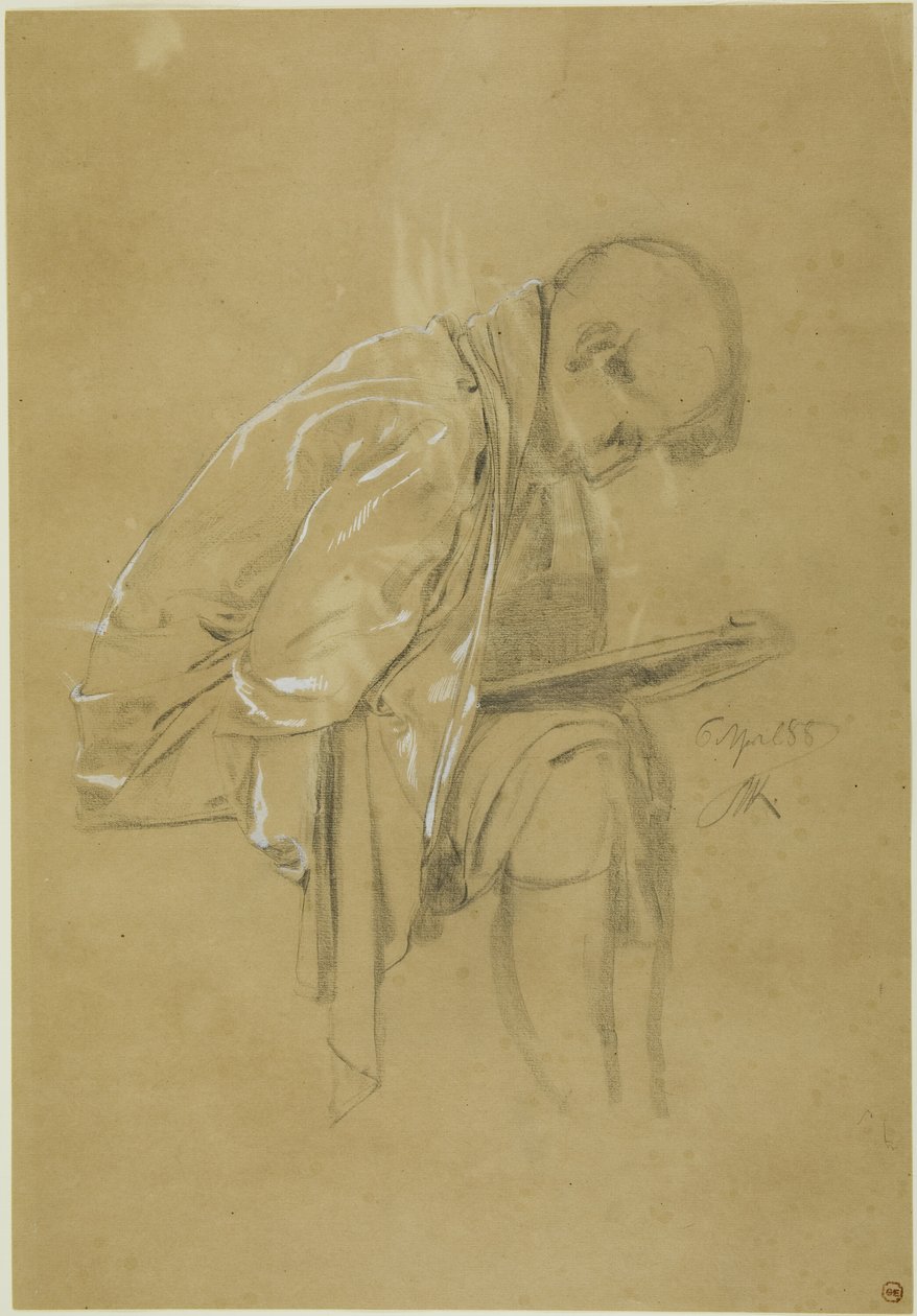 The Chronicler (rekto og verso) av Max Klinger