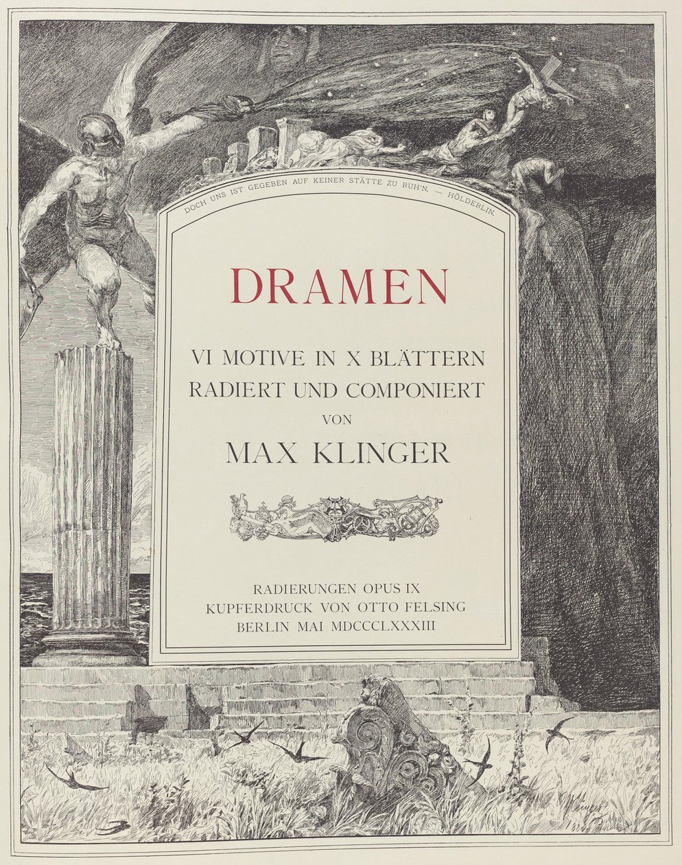 Tittelside, 1883. av Max Klinger