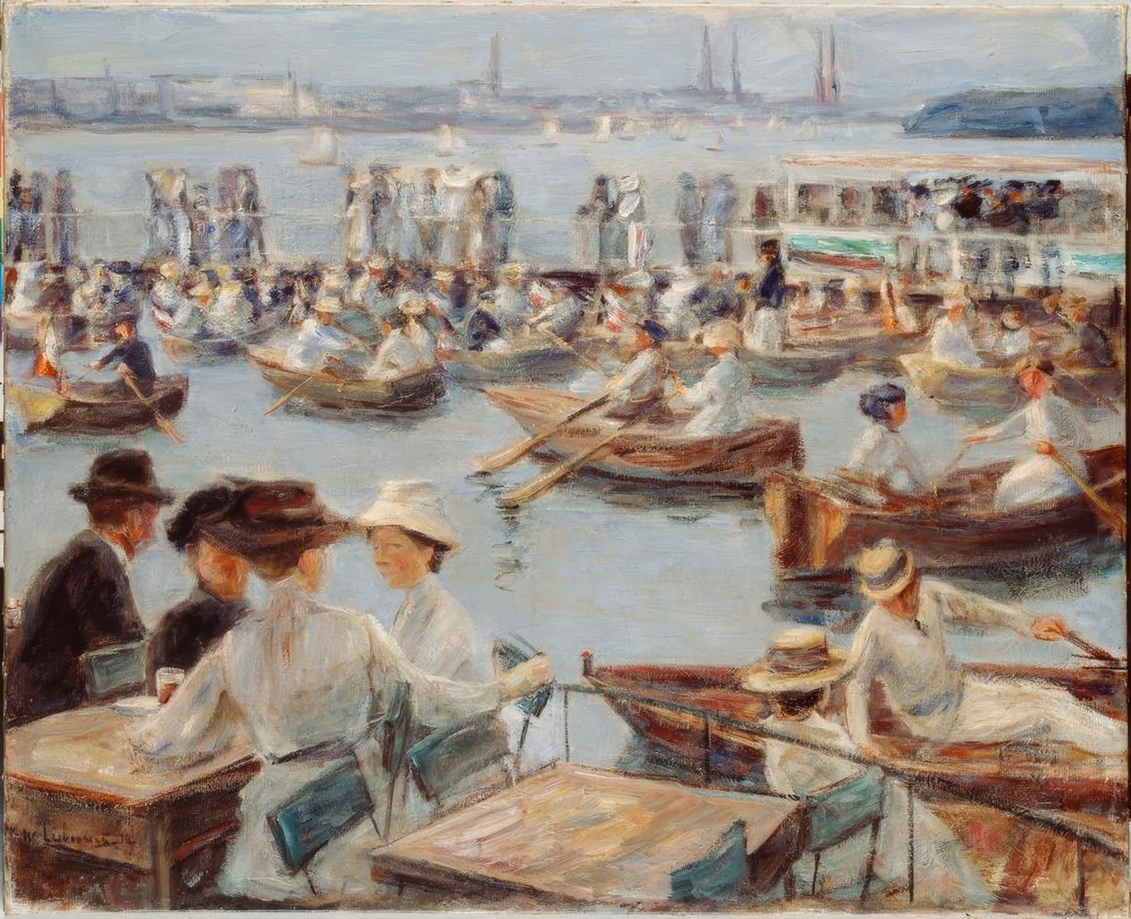 På Alster i Hamburg av Max Liebermann