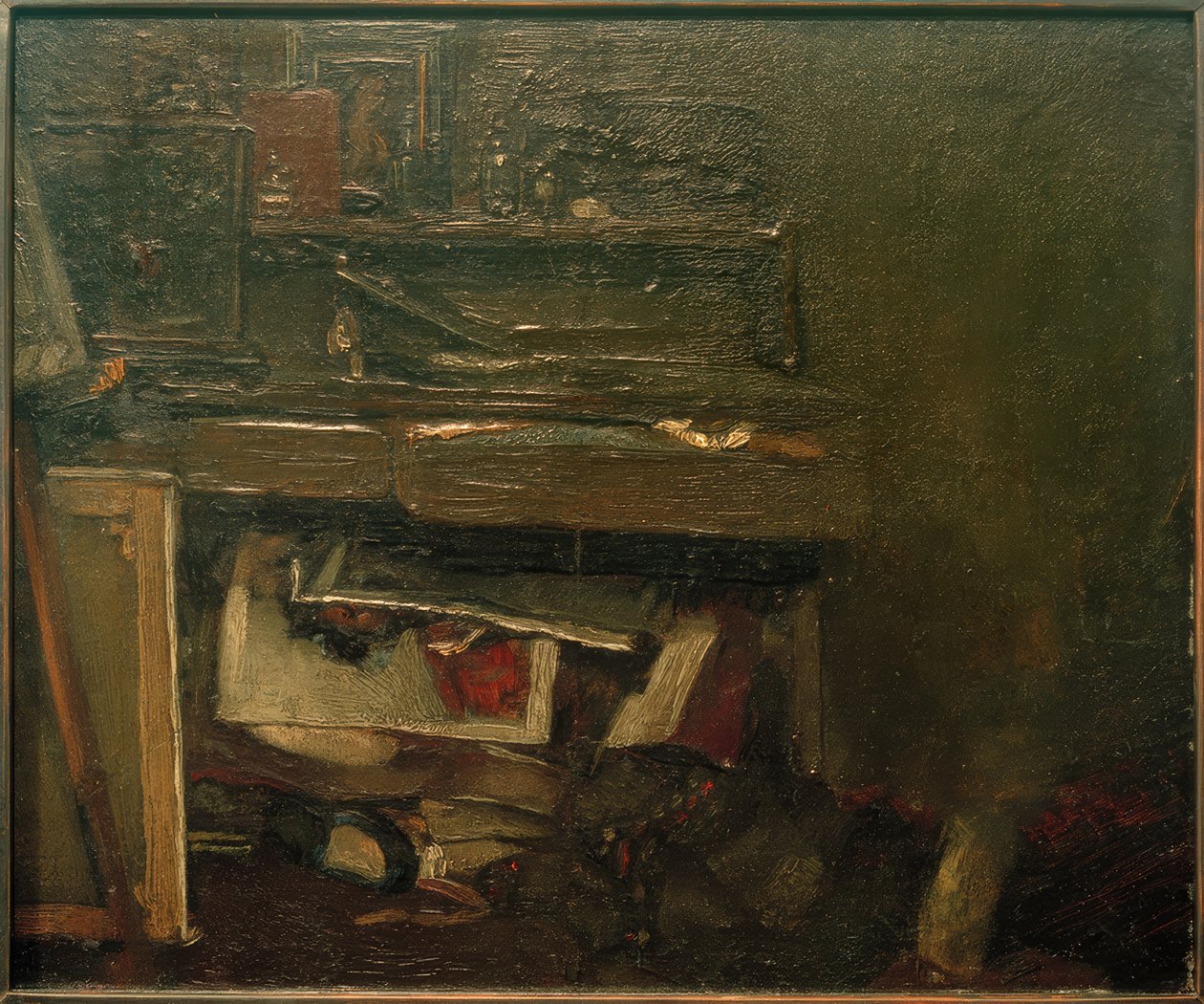 Atelier Winkel - Atelier Ecke av Max Liebermann