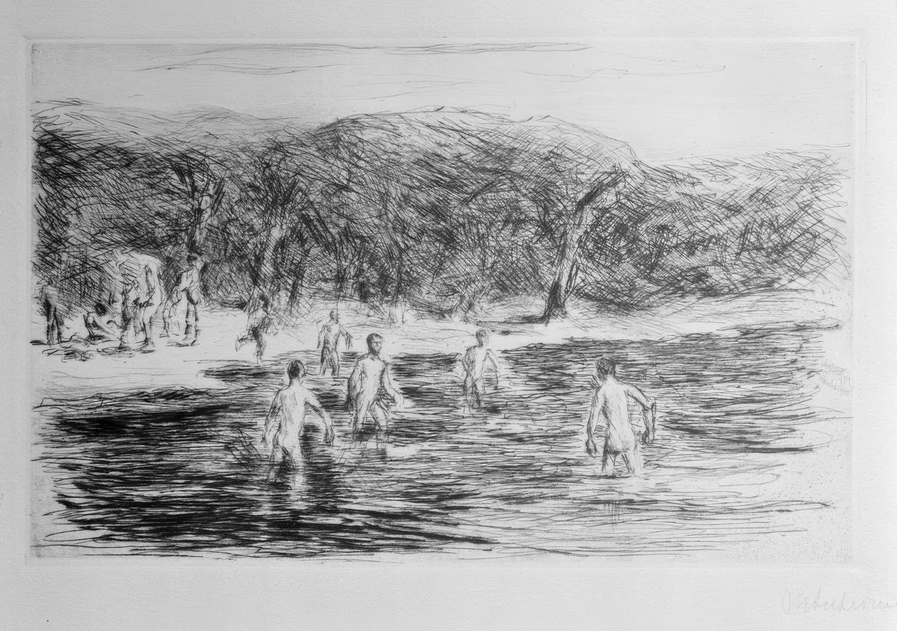 Badegutt av Max Liebermann