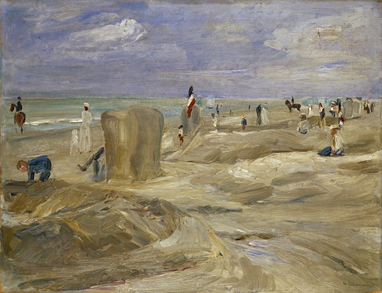 Stranden ved Noordwijk av Max Liebermann