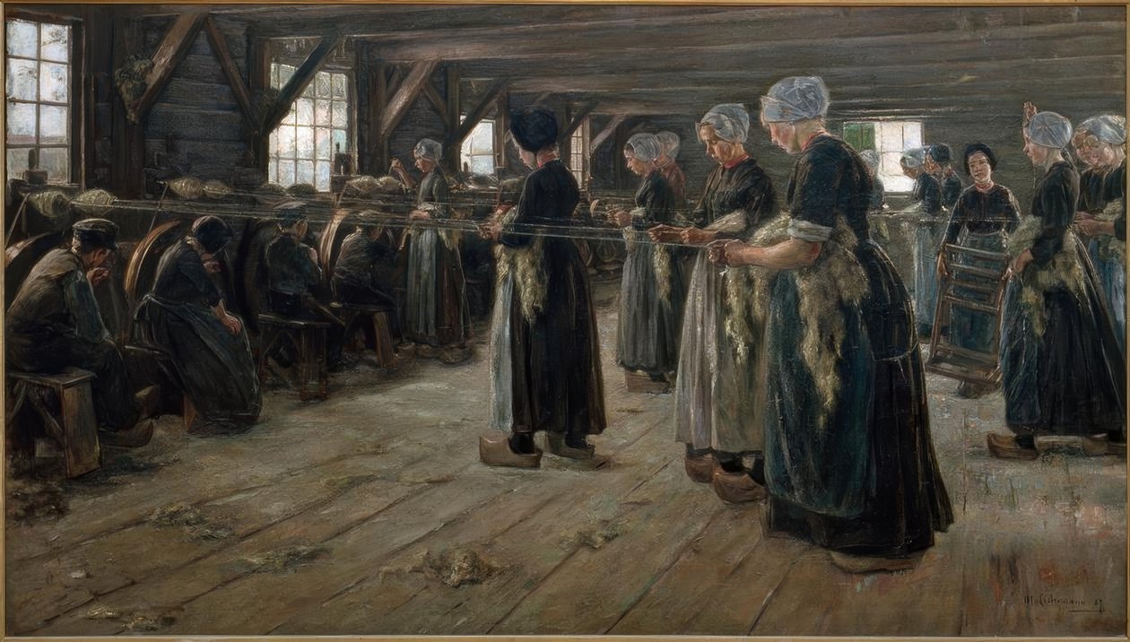 Linskrubb i Laren av Max Liebermann