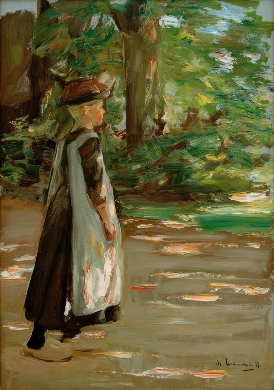 Vandrende jente av Max Liebermann