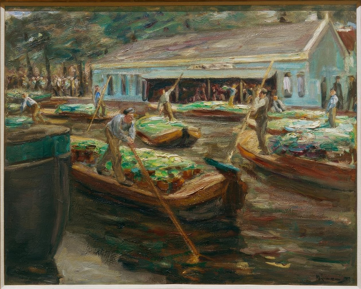 Grønnsaksmarked i Delft av Max Liebermann
