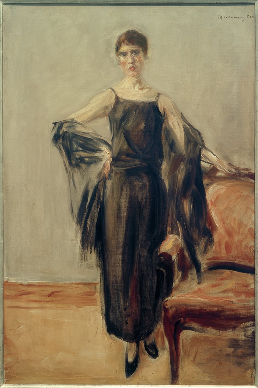Genia Levine, stående av Max Liebermann