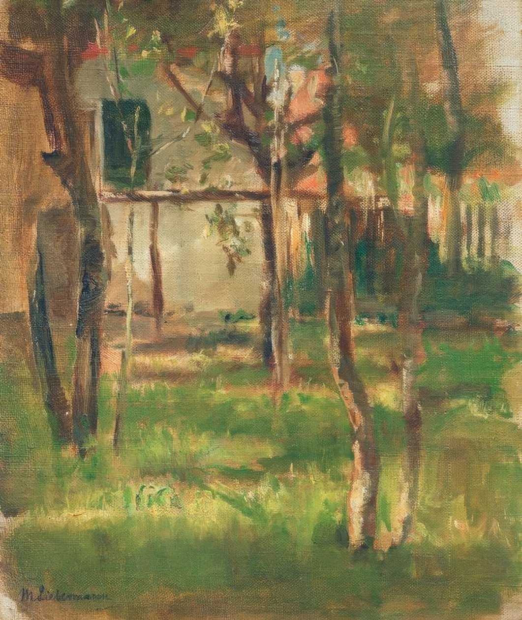 Hus med hage av Max Liebermann