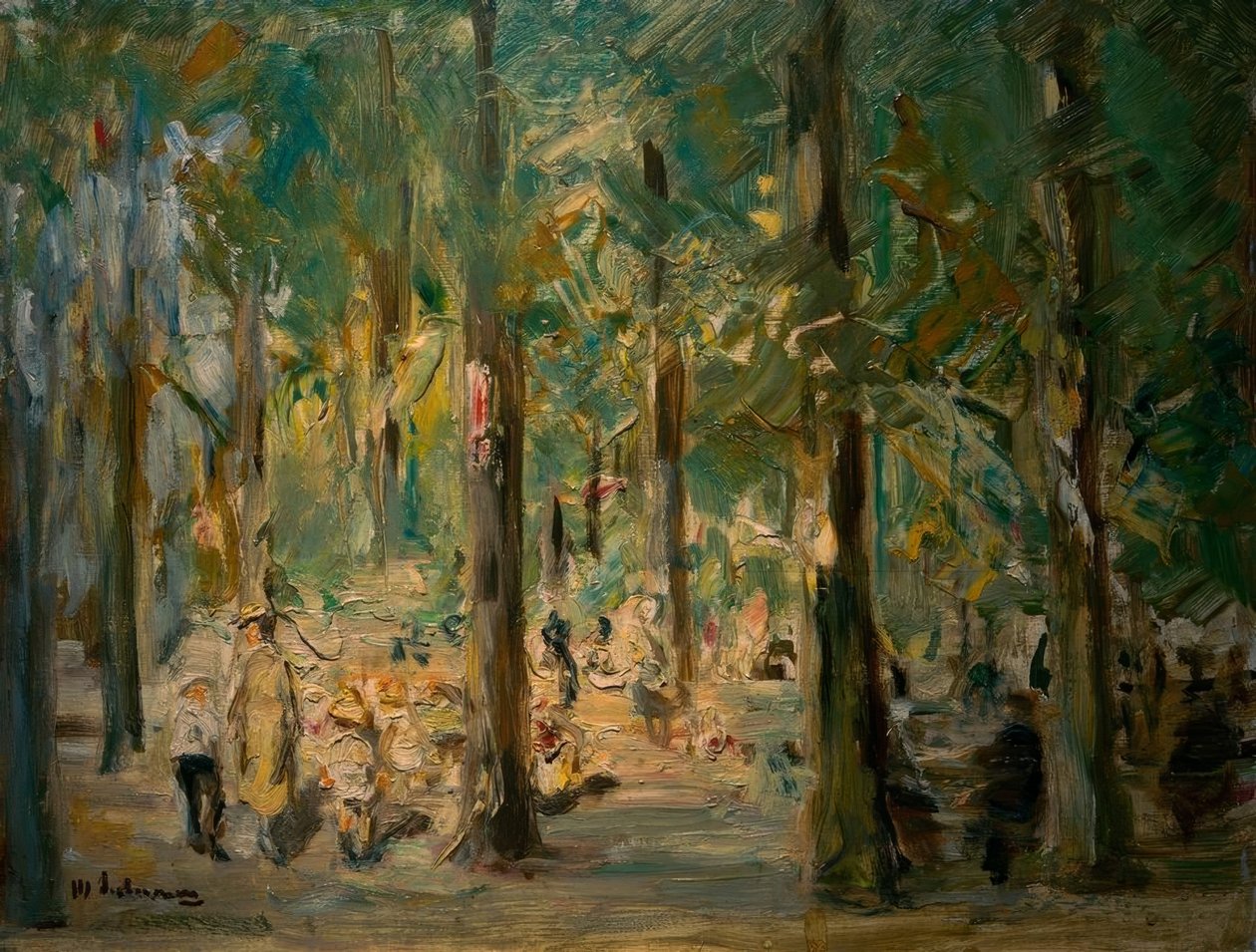 Lekeplass i dyrehagen av Max Liebermann