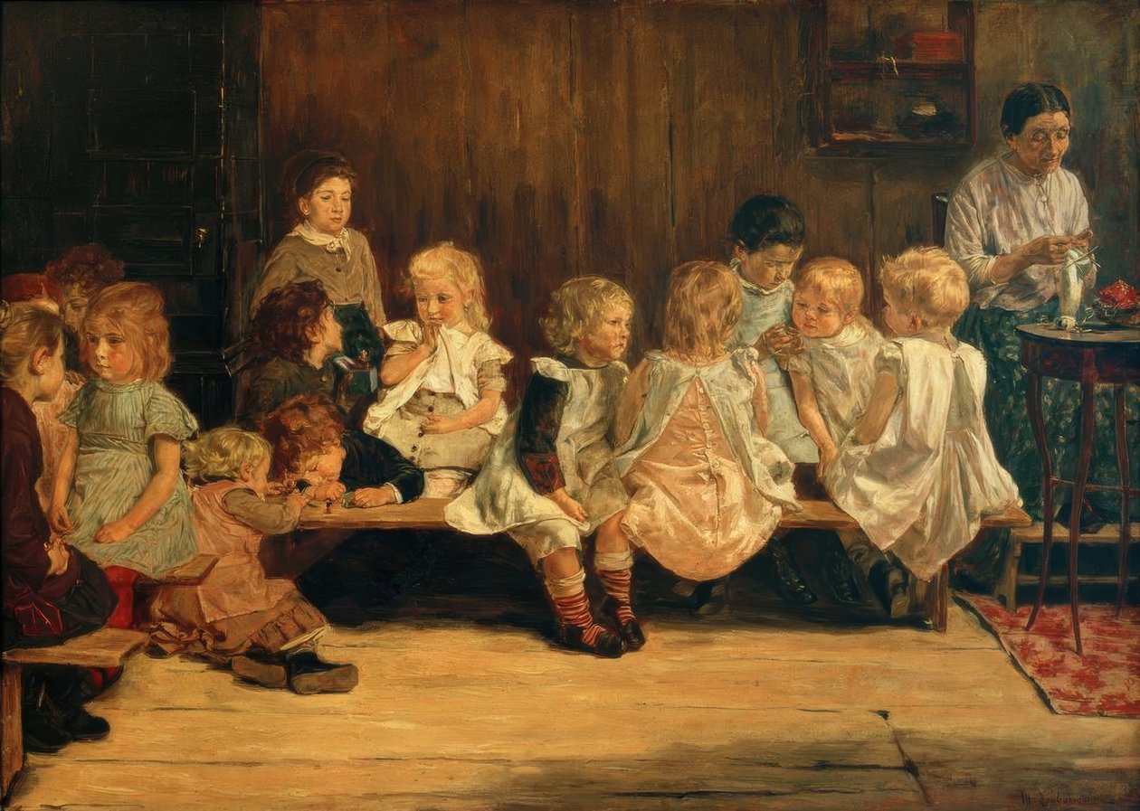 Barnebarnsskole i Amsterdam av Max Liebermann