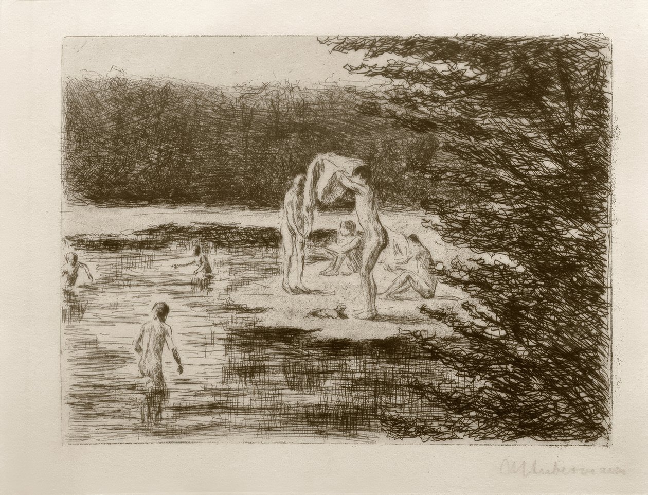 M.Liebermann, badegutter av Max Liebermann