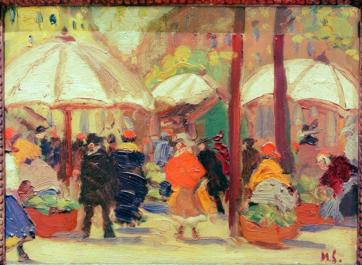 Markedsplassen i München av Max Liebermann
