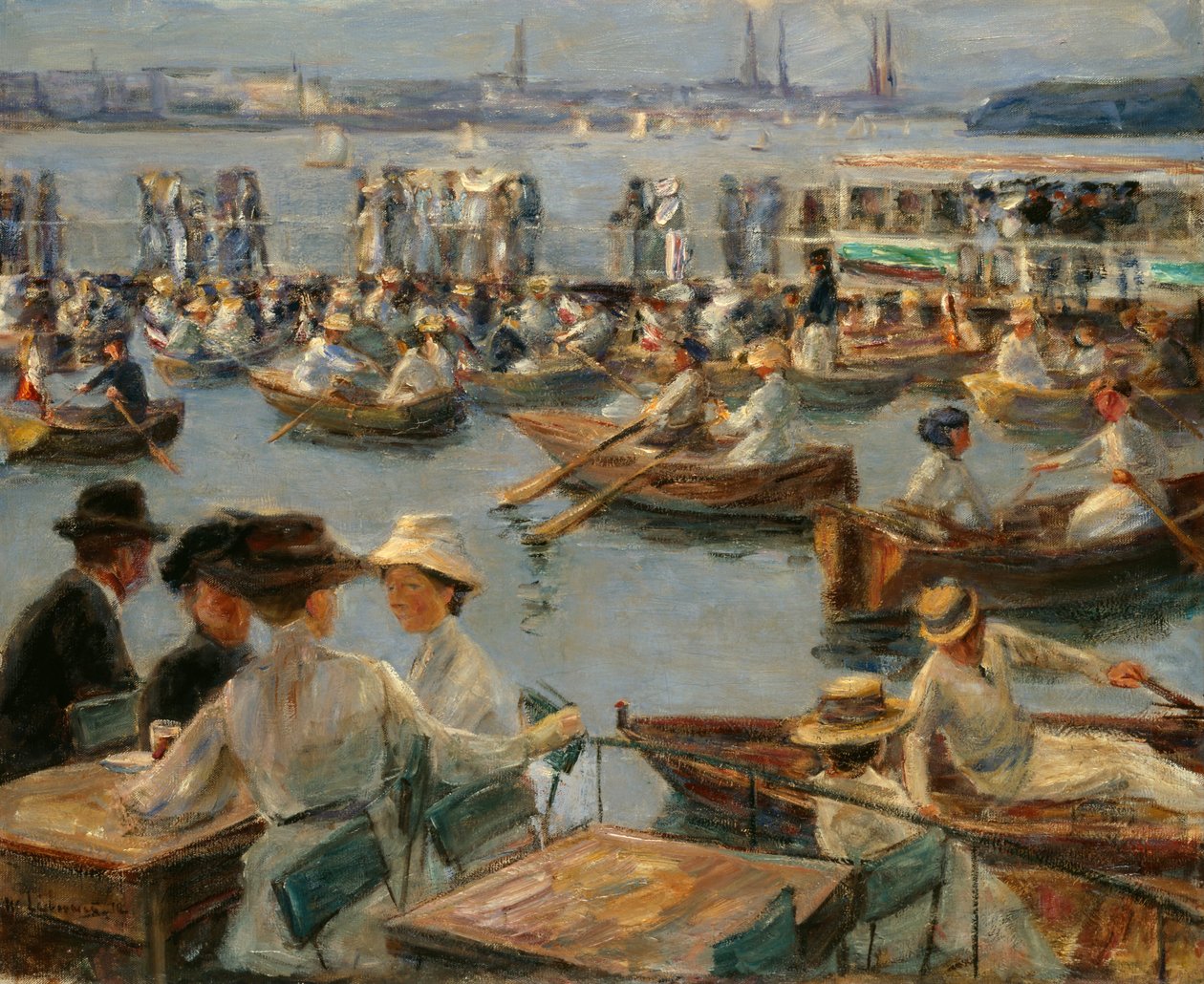 På Alster i Hamburg, 1910 av Max Liebermann