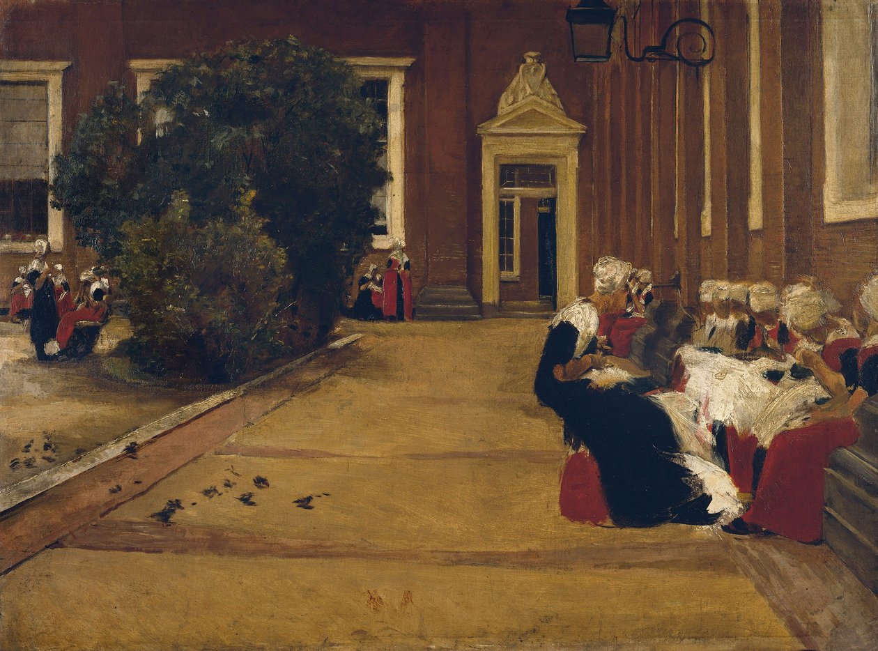 Foreldreløse jenter i Amsterdam, 1876 av Max Liebermann