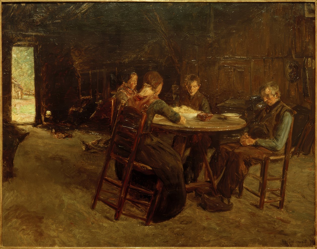 Østfrisiske bønder på nåde av Max Liebermann