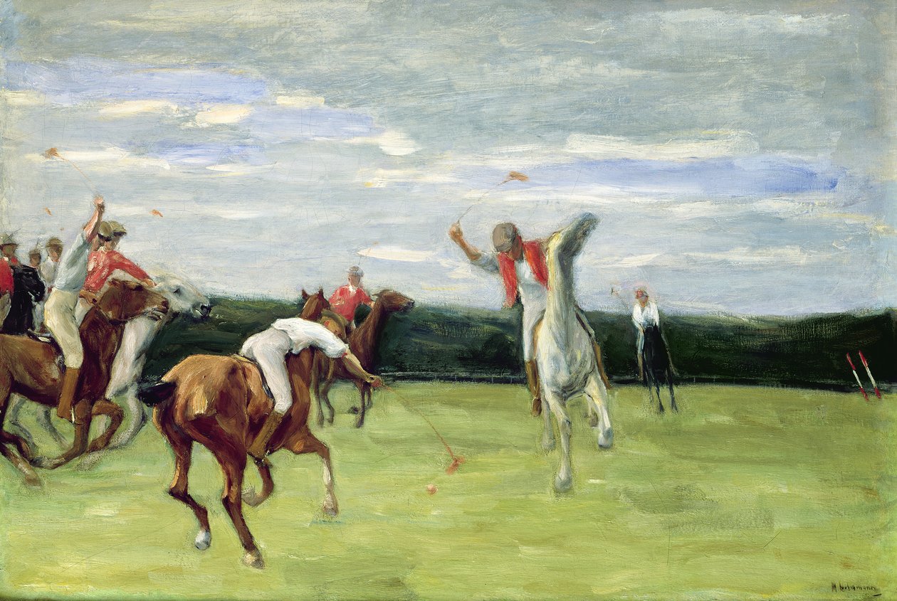 Polospiller i Jenischpark, Hamburg, 1903 av Max Liebermann