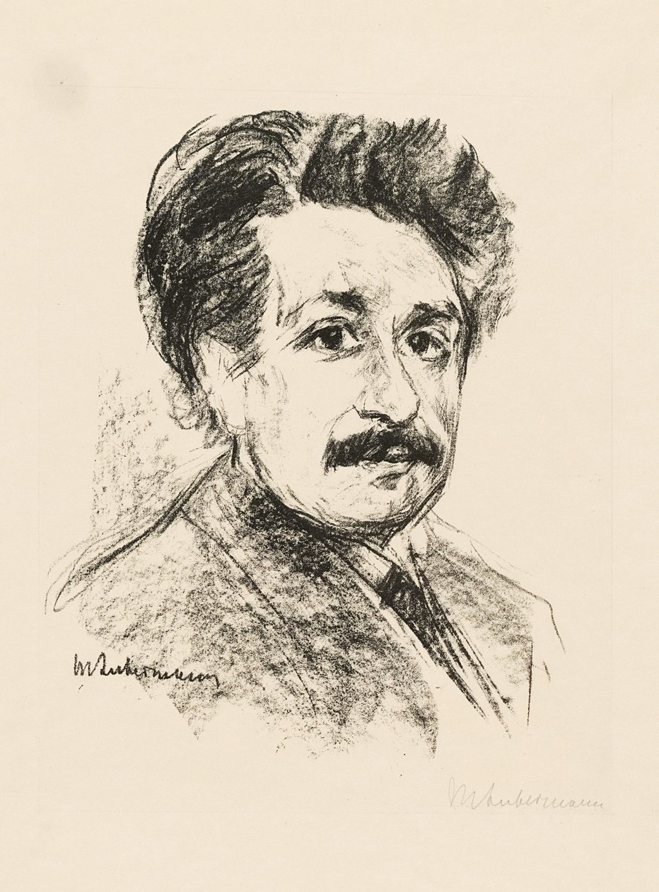 Portrett av Albert Einstein av Max Liebermann