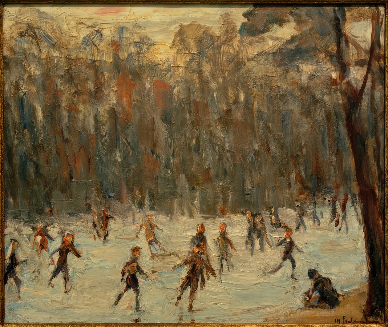 Skøyteløpere i Tiergarten av Max Liebermann