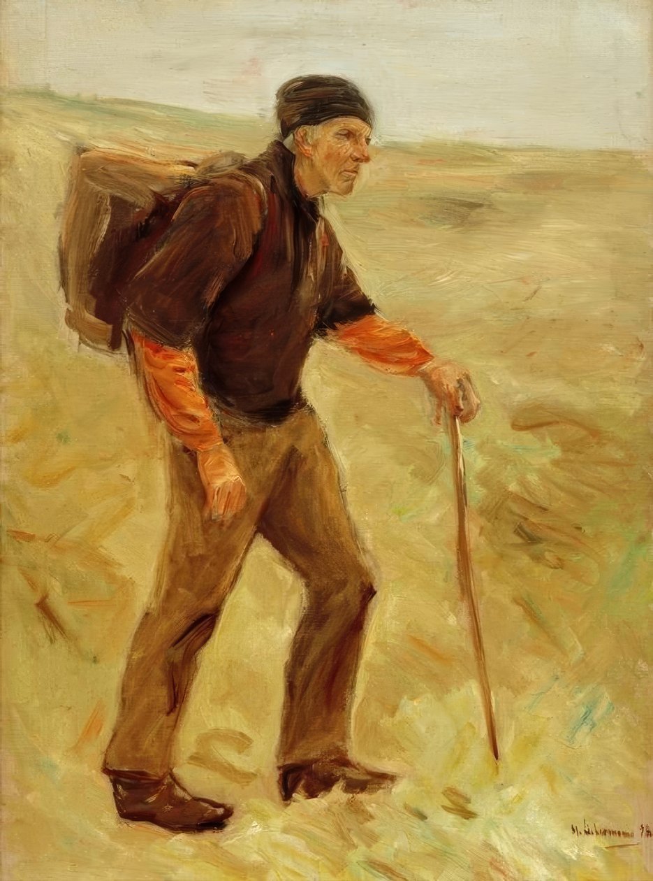 Stridende bonde - (studie, helfigur) av Max Liebermann