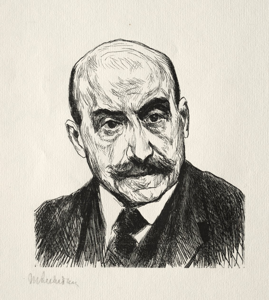 Selvportrett. av Max Liebermann