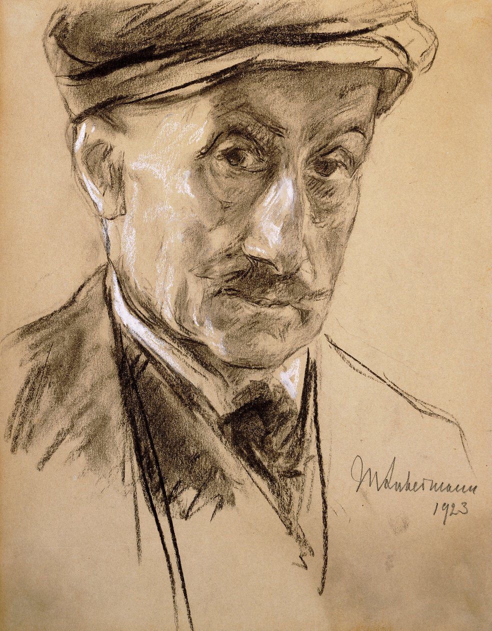 Selvportrett, 1923 av Max Liebermann