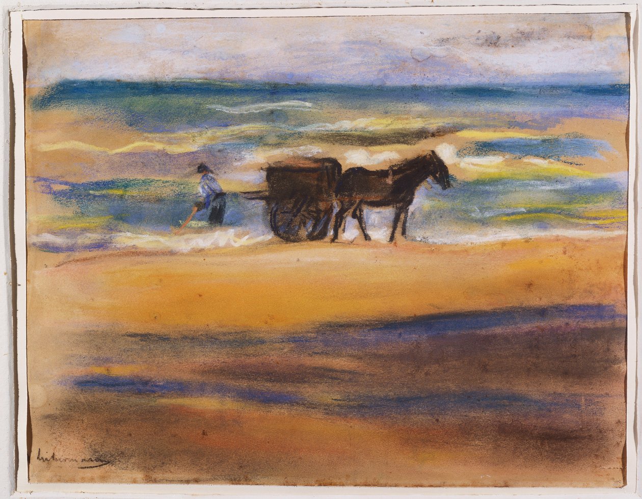 Skjellsøkere på stranden av Max Liebermann