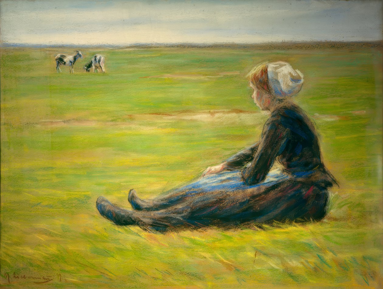Geitegjeter i sanddynene av Max Liebermann