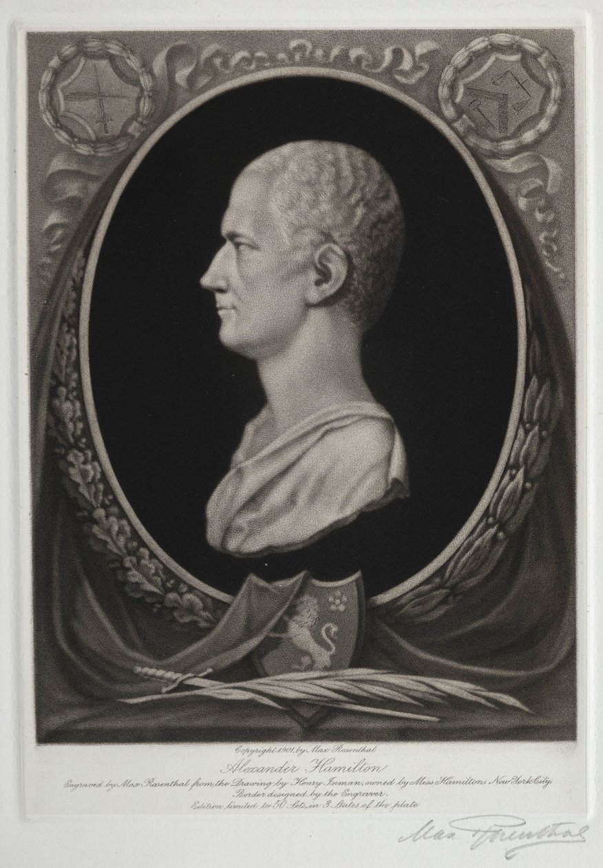 Alexander Hamilton, 1901. av Max Rosenthal