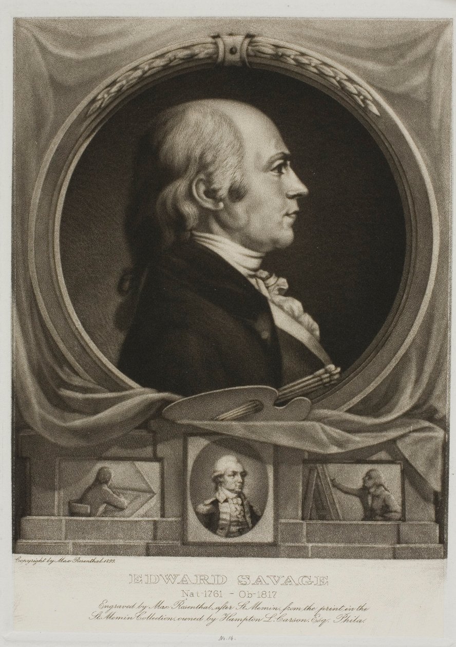 Portrett av Edward Savage av Max Rosenthal