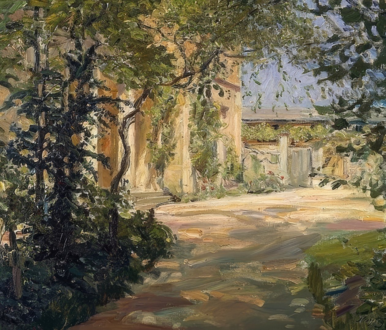 Landsted i Godramstein. 1909 av Max Slevogt