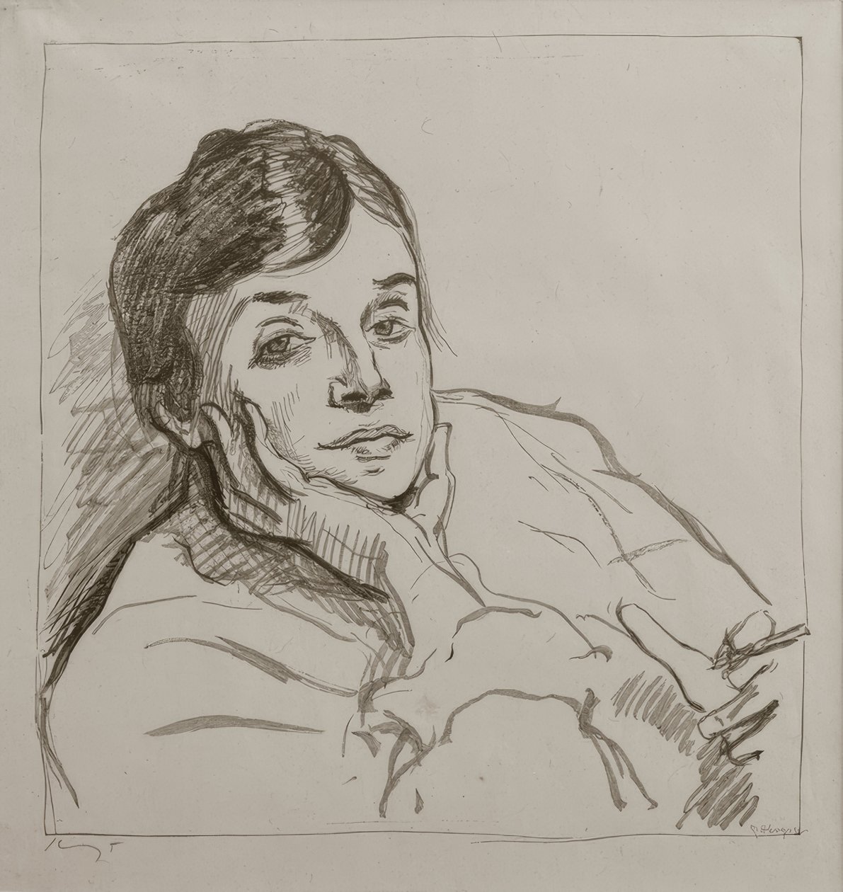 M.Slevogt, Nini Slevogt, kunstnerens kone av Max Slevogt
