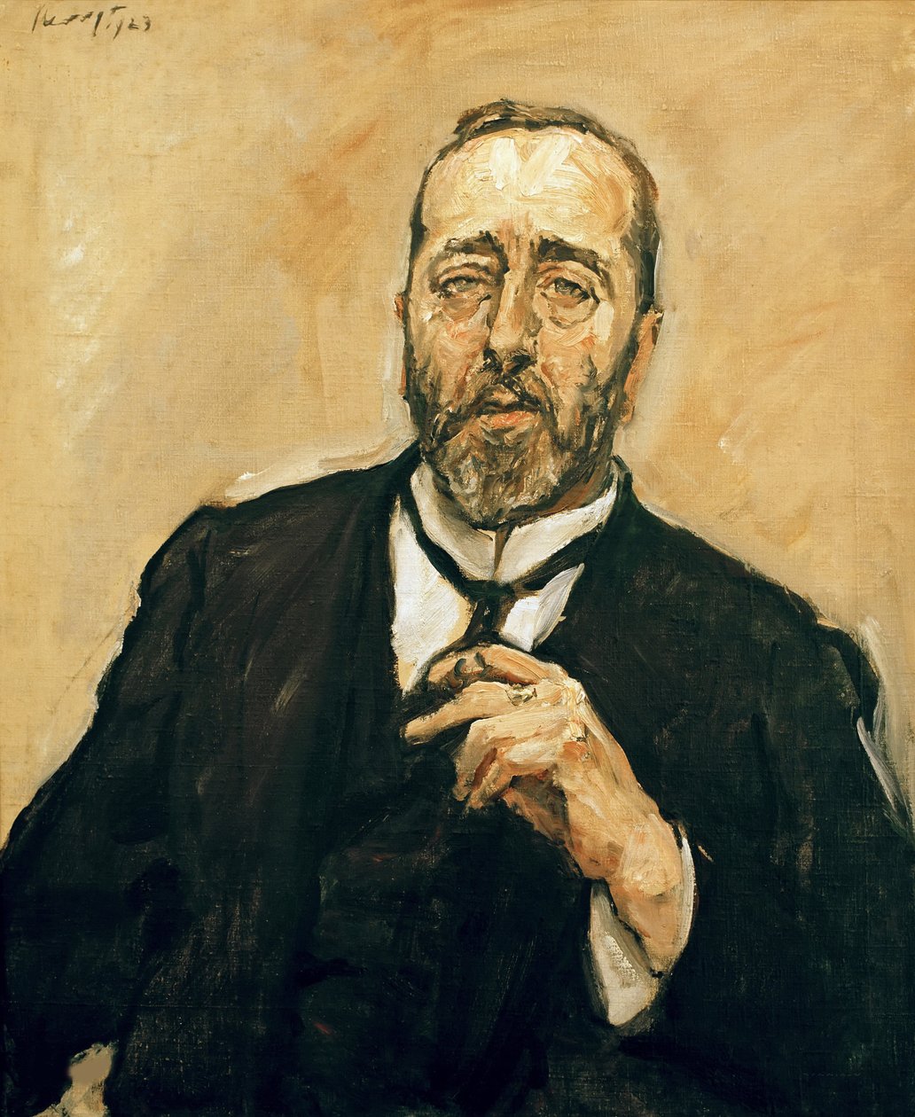Portrett av Bernhard Dernburg 1865-1937, 1923. av Max Slevogt