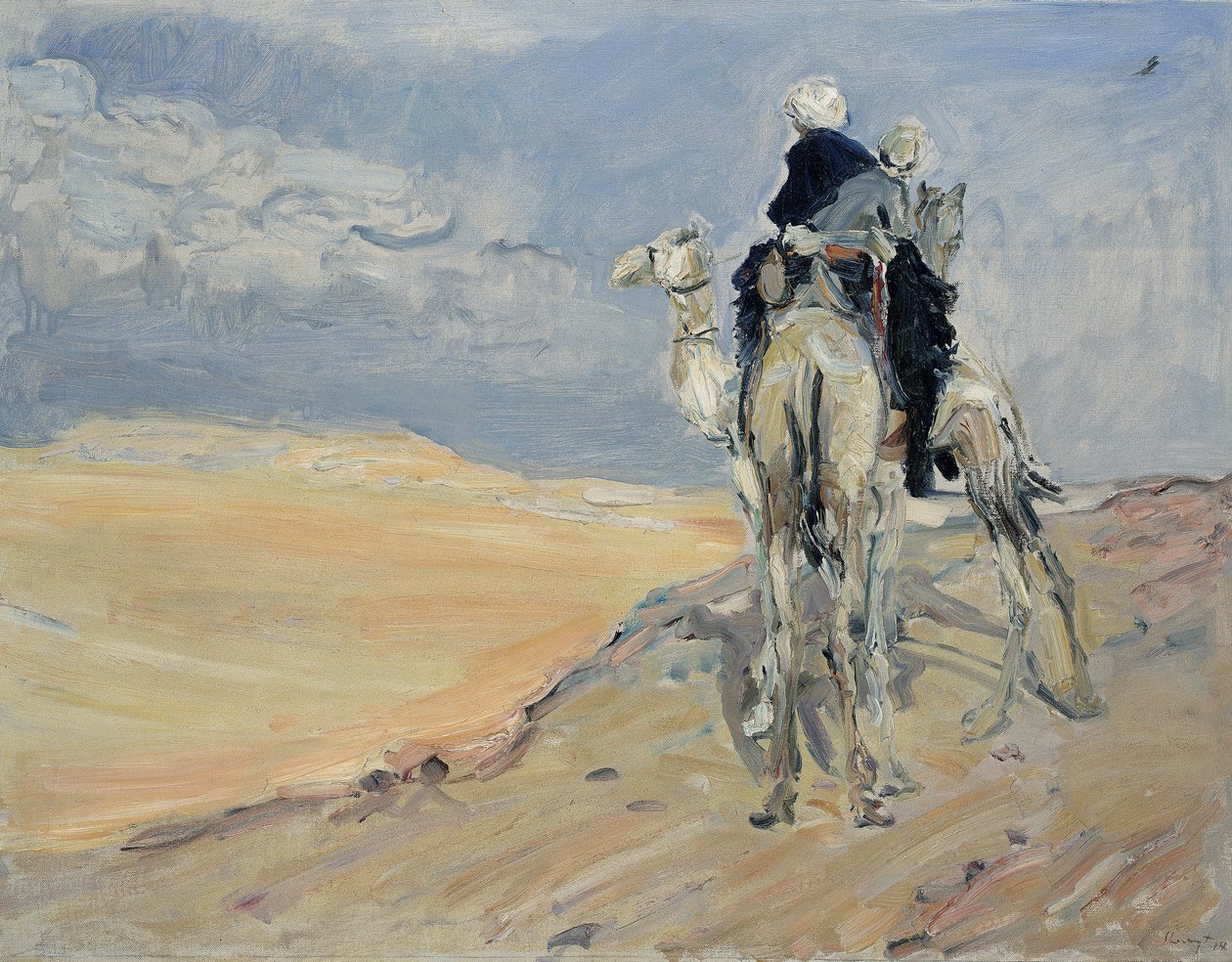 Sandstorm i den libyske ørkenen, 1914 av Max Slevogt