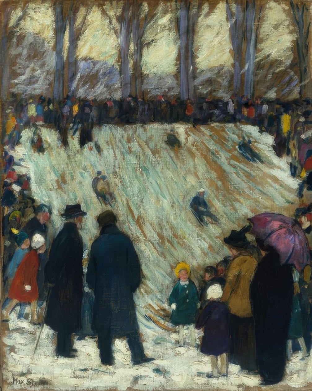 Akebakke i Düsseldorf Hofgarten av Max Stern