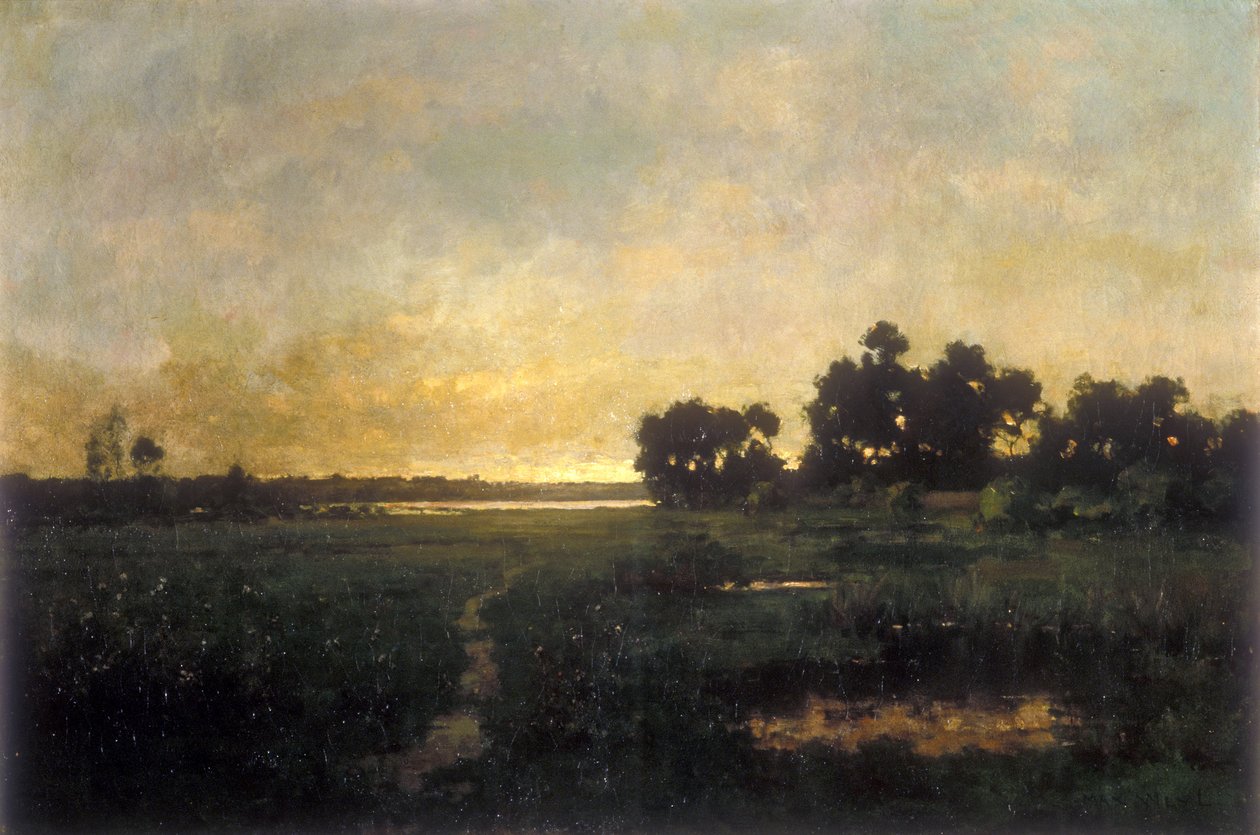 Potomac Flats (olje på lerret) av Max Weyl