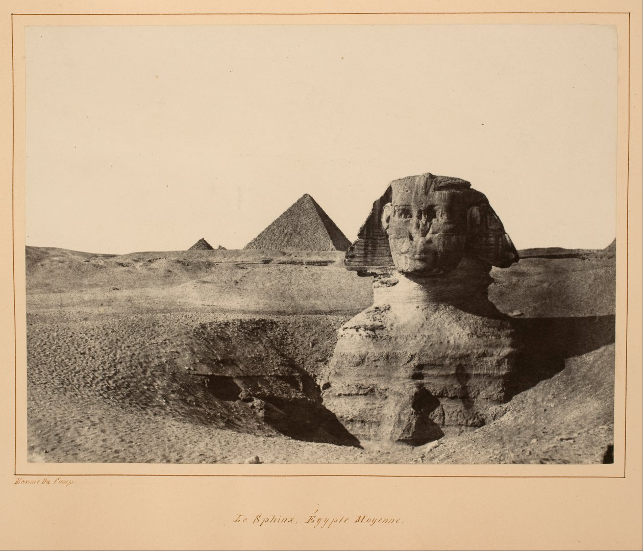 Sfinxen, Midt -Egypt av Maxime Du Camp