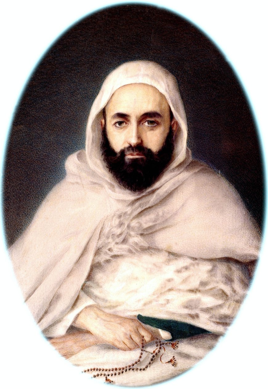 Portrett av Emir Abd-el-Kader, 1852 av Maxime David