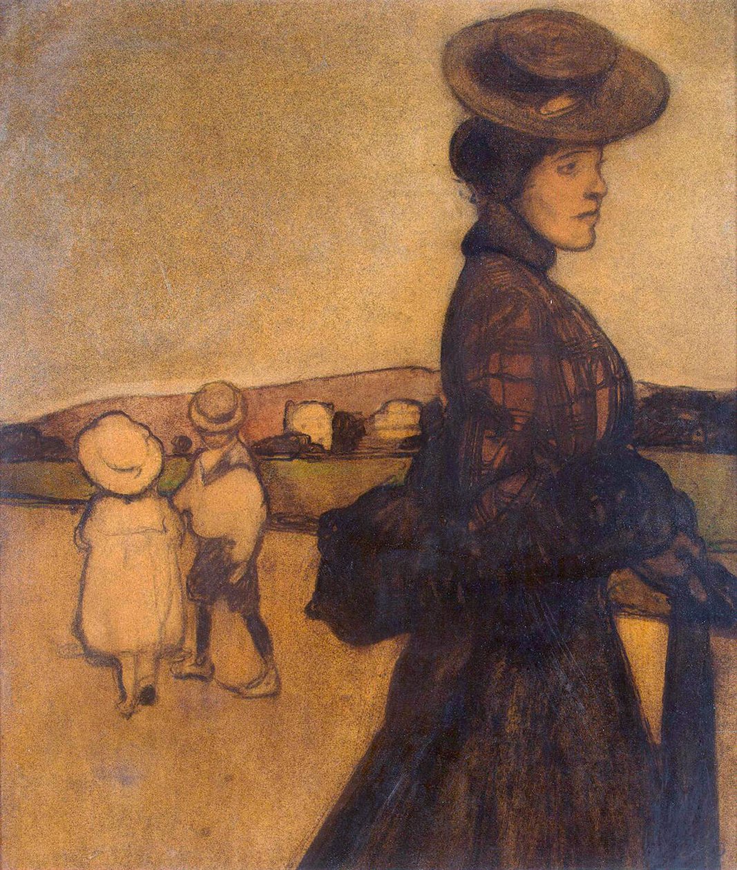 Guvernante, c1901-1902. av Maxime Dethomas