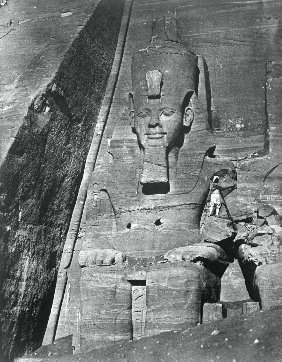 Kolossal statue, Egypt, 1852. av Maxime Du Camp