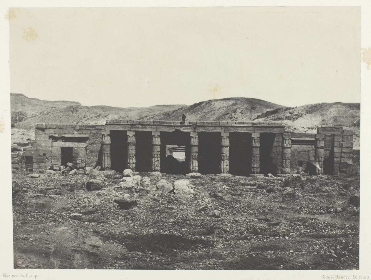 Gournah, Palace of Menephta 1.; Theben av Maxime Du Camp