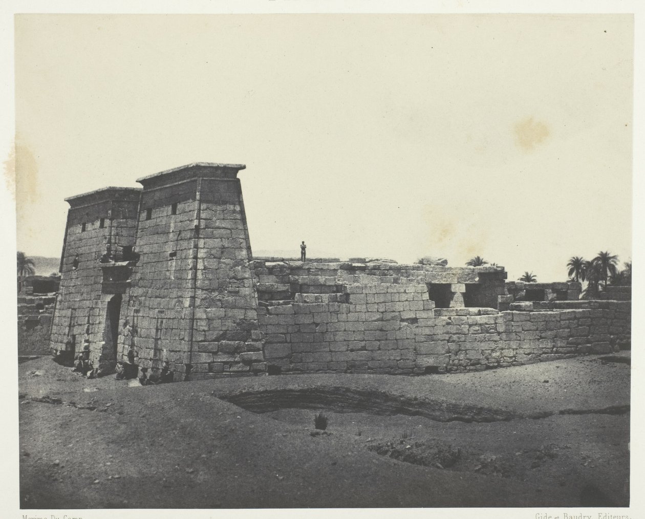 Karnak, Khons tempel; Theben av Maxime Du Camp