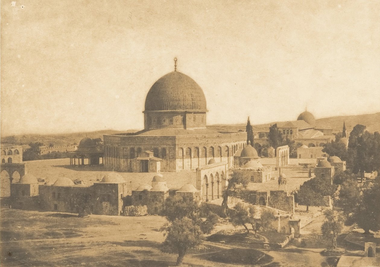Moskeen i Omar, Jerusalem, august 1850. av Maxime Du Camp
