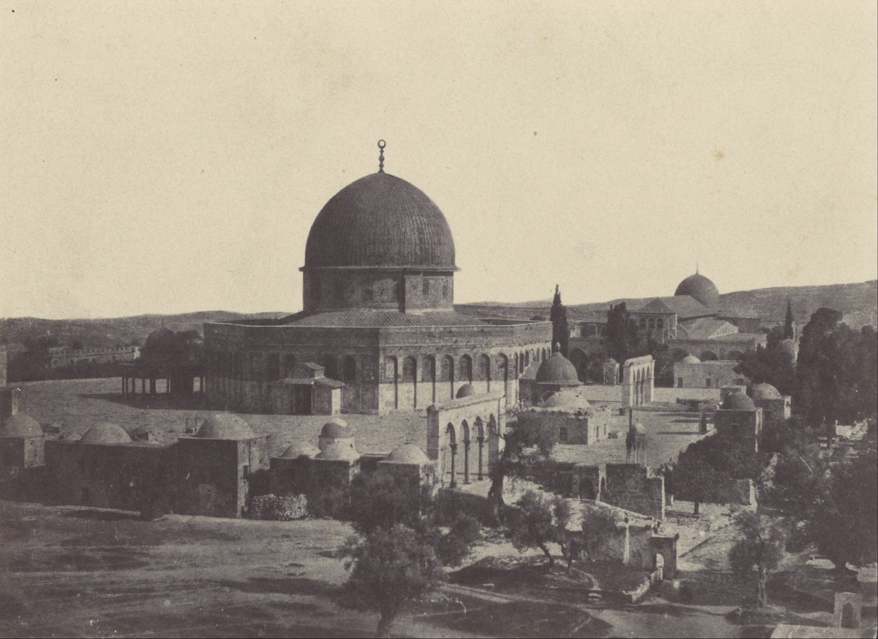 Palestina. Jerusalem. Moskeen til Omar av Maxime Du Camp