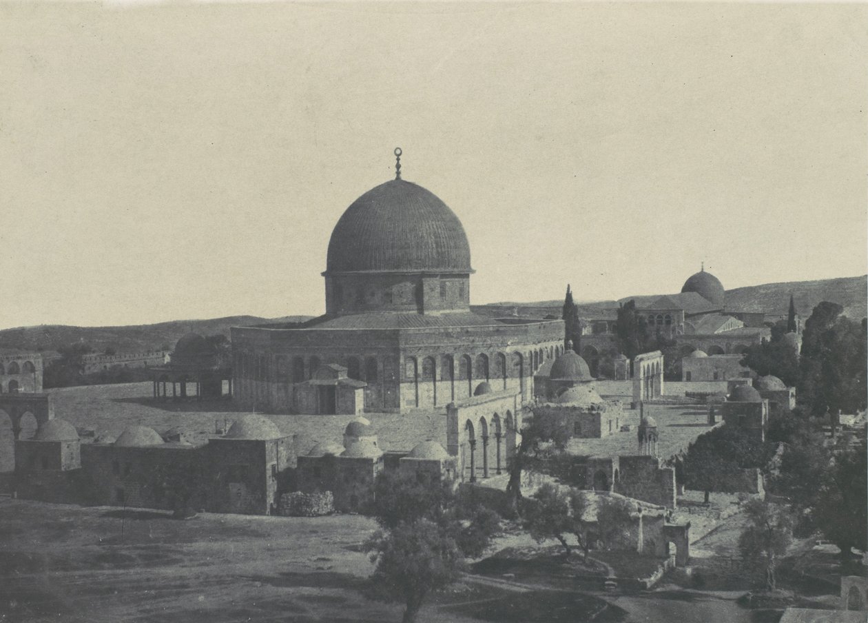 Palestina. Jerusalem. Omar-moskeen, 1850. av Maxime Du Camp