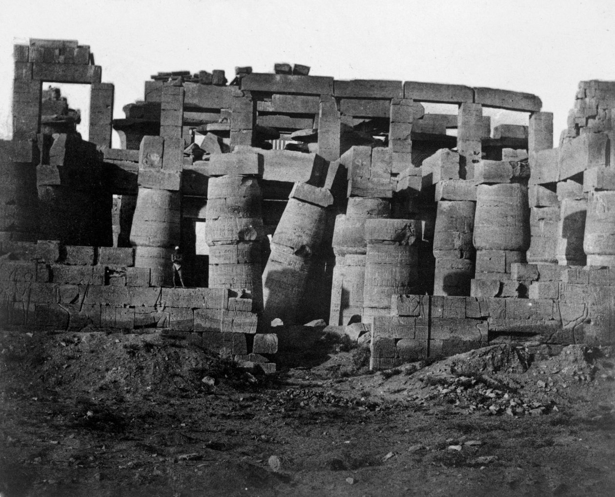 Tempelruiner, Egypt, 1852. av Maxime Du Camp