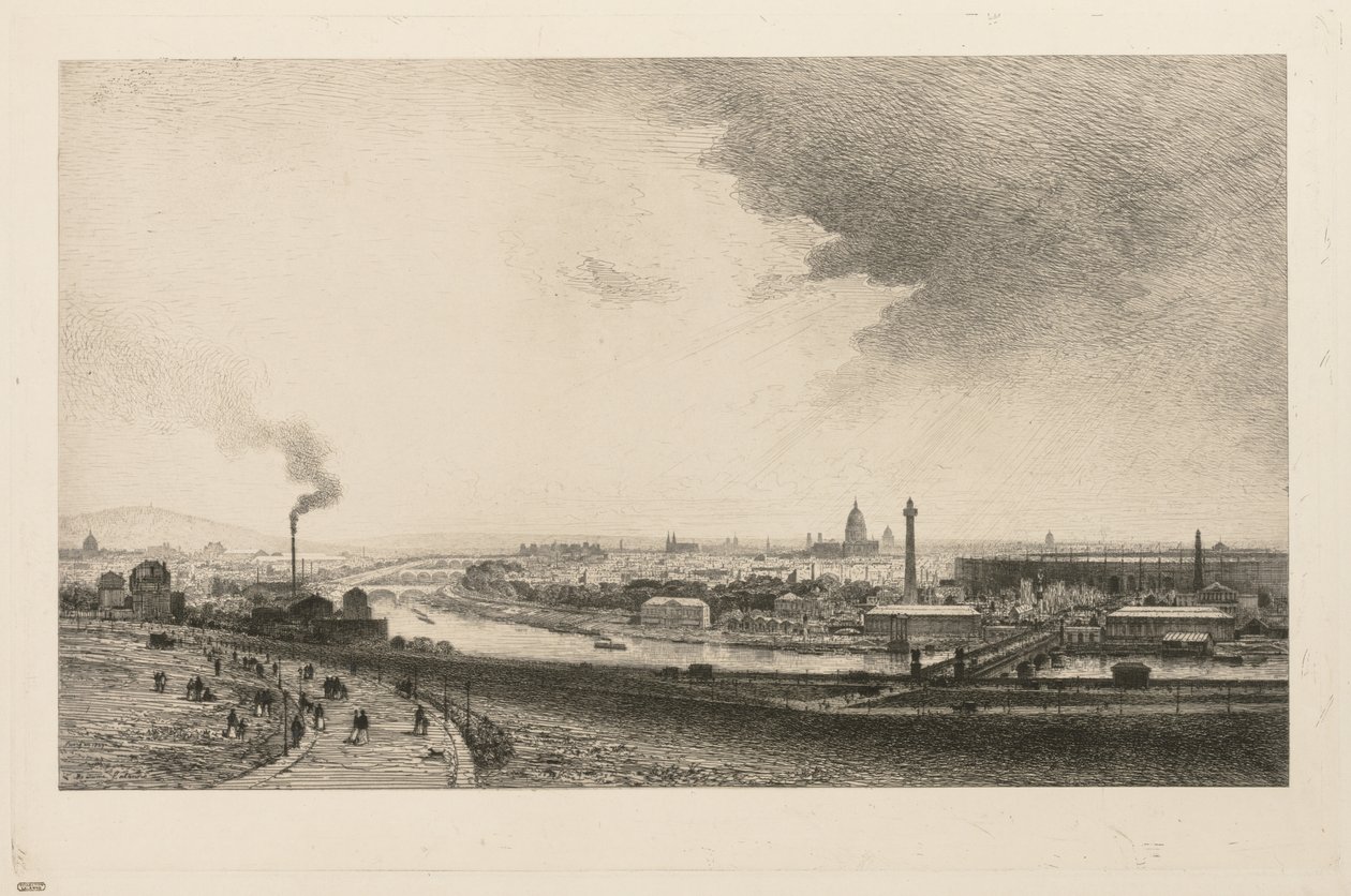 På Seinen, 1867. av Maxime Lalanne