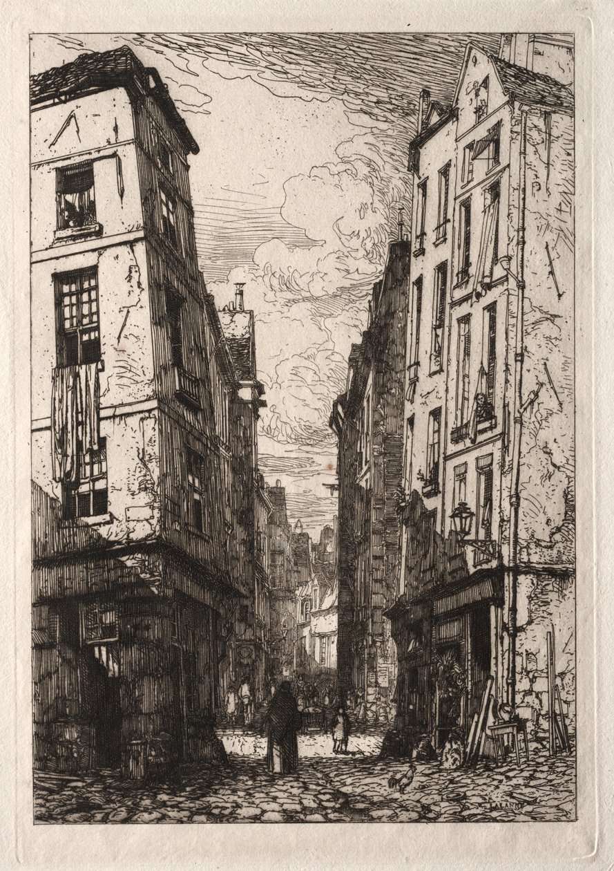 Rue des Marmousets (Gamle Paris) av Maxime Lalanne