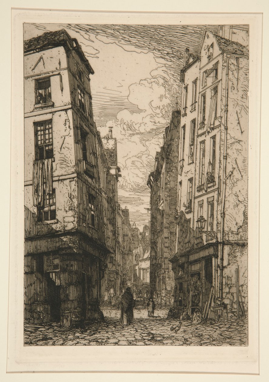 Rue des Marmousets (Gamle Paris) av Maxime Lalanne