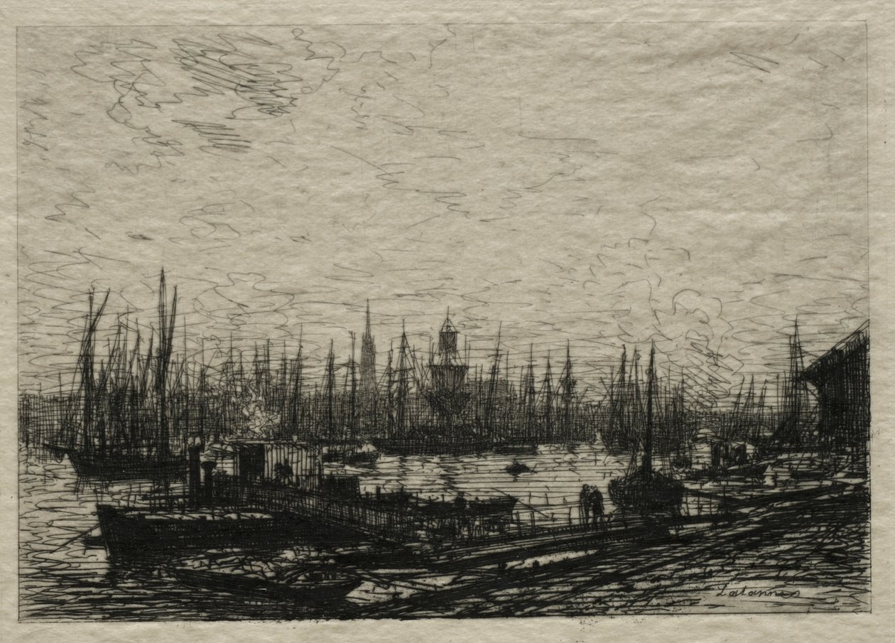 Havnen i Bordeaux. av Maxime Lalanne