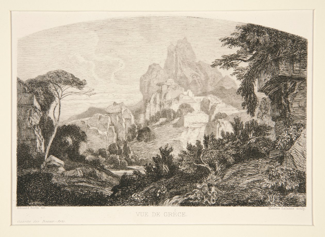 Vue de Gr?ce (Utsikt over Hellas) av Maxime Lalanne