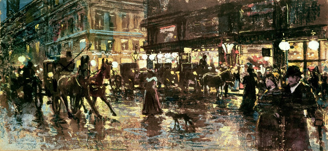 Ringstrasse om natten, Wien av Maximilian Lenz